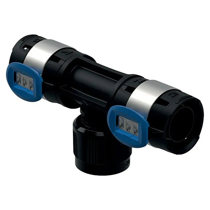 Geberit FlowFit T-stuk, persverbinding - 16 x 20 x 16 mm, Diameter: 16 mm