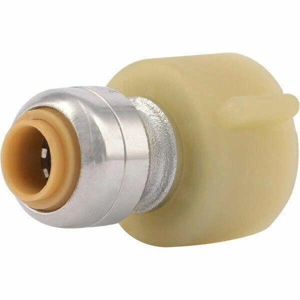 SharkBite 1/4 . (3/8 . OD) x 7/8 . Messing Push Toilet Connector