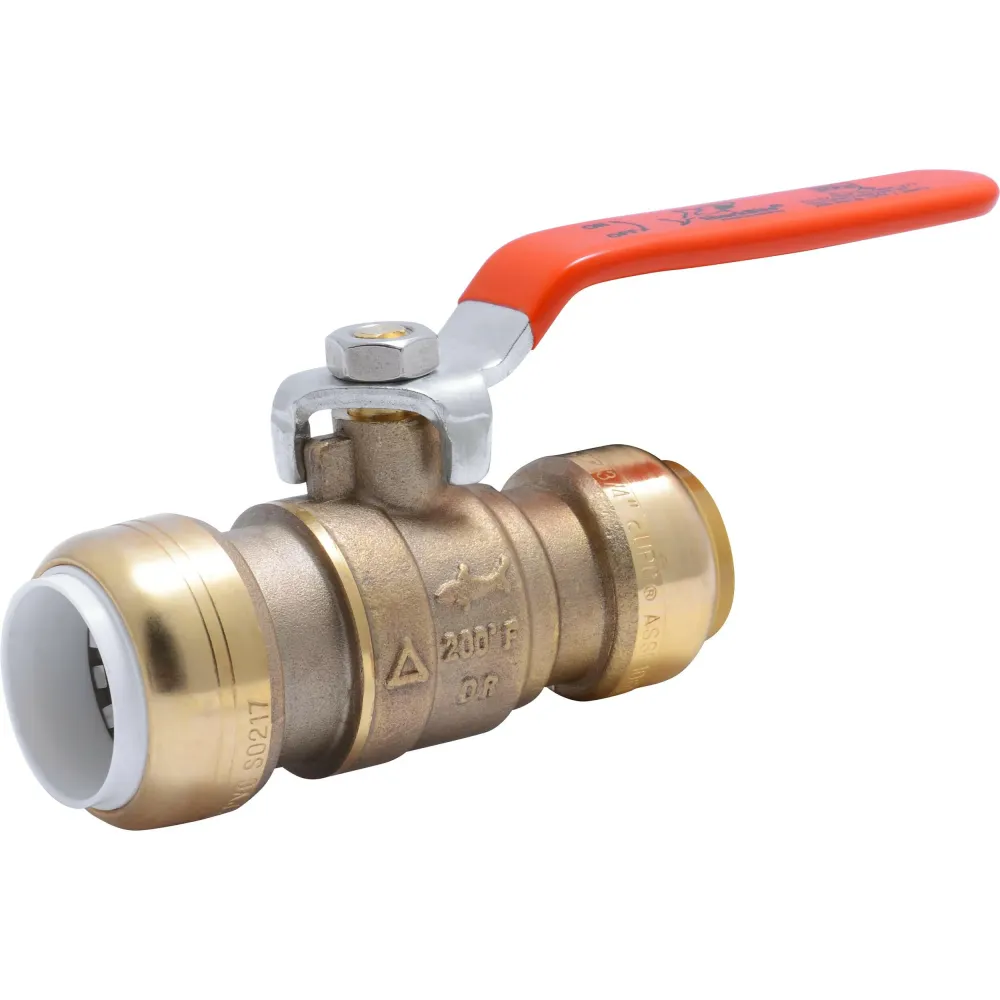 SharkBite 3/4 . Push-to-Connect PVC IPS x 3/4 . CTS Geel koper Ball Valve