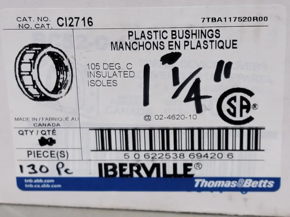 1-1/4" Van kunststof Bushing CI2716 (Box 30)