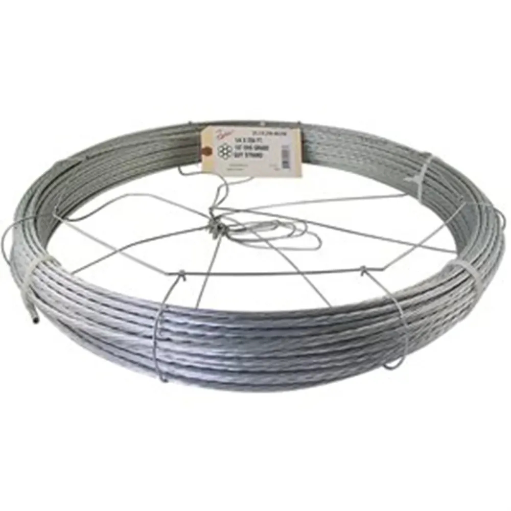 Fehr Brothers 2G1E250-00250 Cable 1/4" x 250' Meer High Strength Galvanized Guy Strand