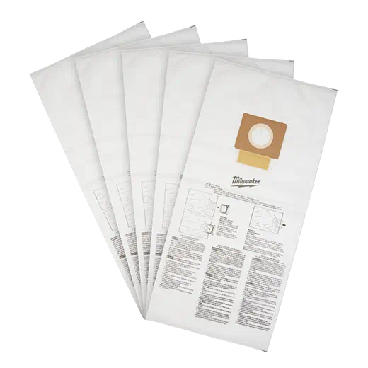MILWAUKEE 12 Gallon Warme stof Dust Bags (5 PACK)