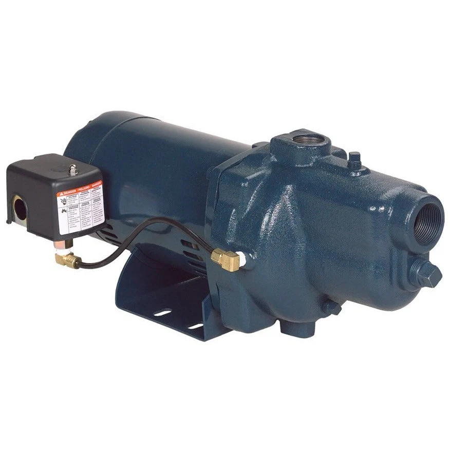 Franklin 91180007 VersaJet Shallow Water Well Cast Iron Jet Pump, 3/4 HP, 115/230 V, Solo Phase