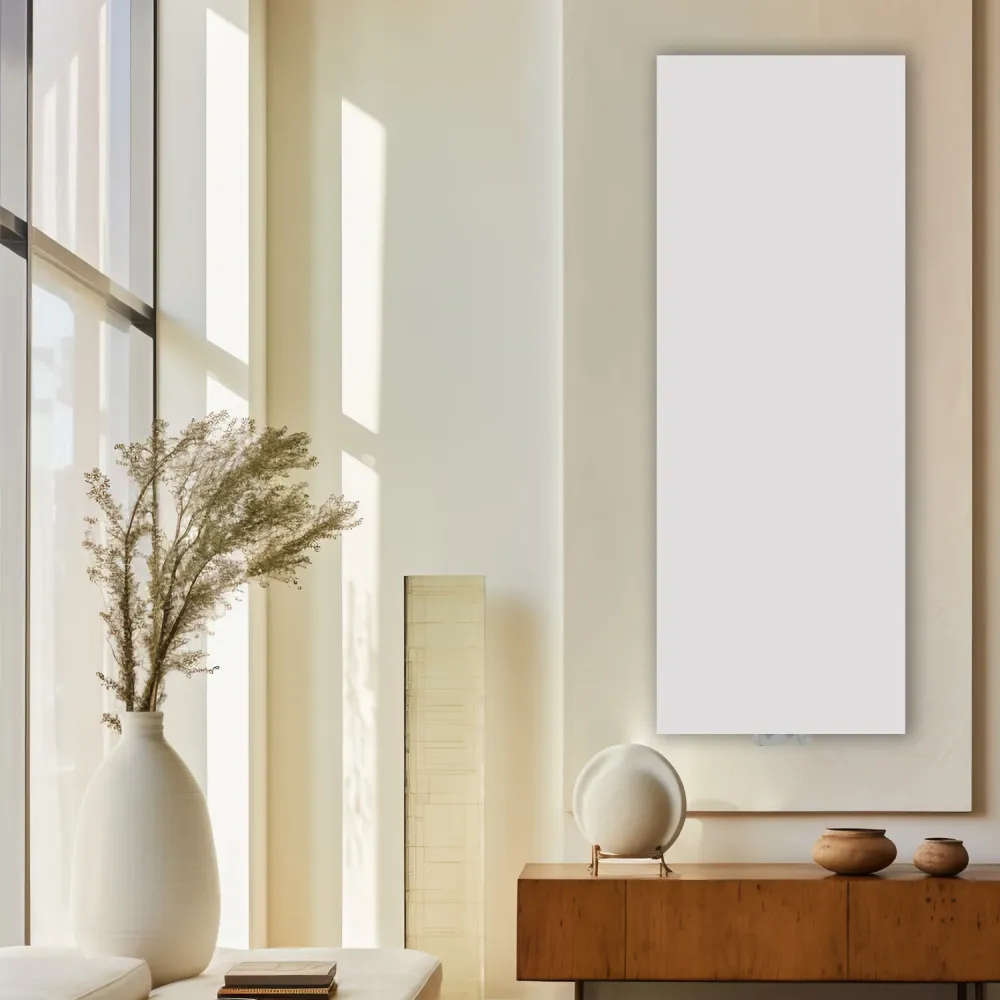 Hydraulic vertical plate towel warmer model TermoCrea Parelmoer 1800x735 mm center distance 50 mm Scirocco