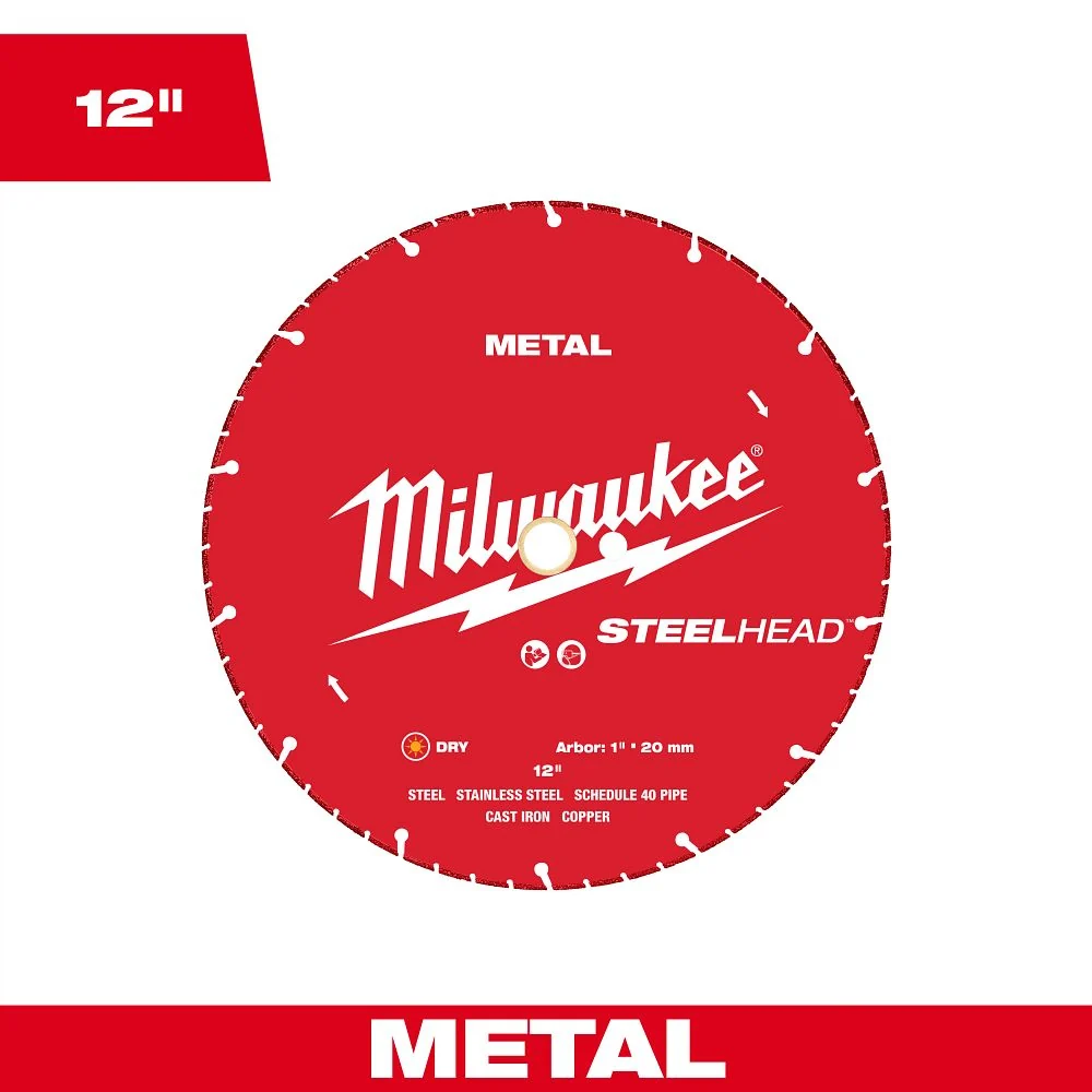 Milwaukee Tools 12” Van metaal Cutting Diamond Blade 49-93-7835
