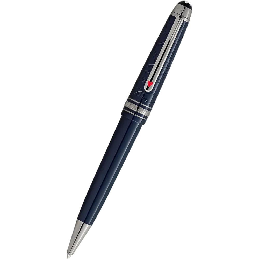Montblanc Meisterstuck Midsize Ballpoint Pen - Around World 80 Days - Dark Blauw Resin 2025
