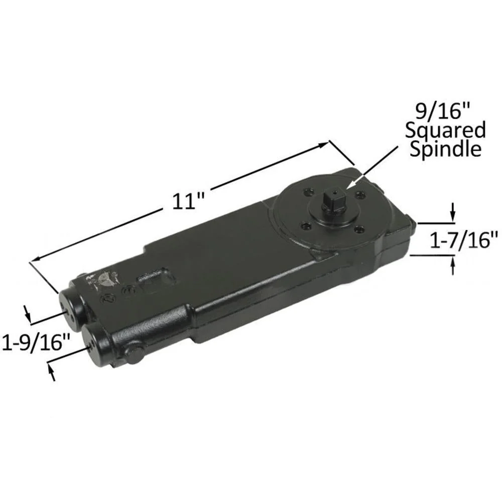 Concealed Regelbaar Non-Handed Door Closer 90-Degree Operation
