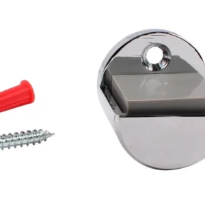 Polished Chrome Door Stop - 1-1/2" Height