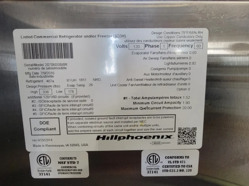 Commercial Refrigerated Olive Bar 956H SBI8R met Garantie