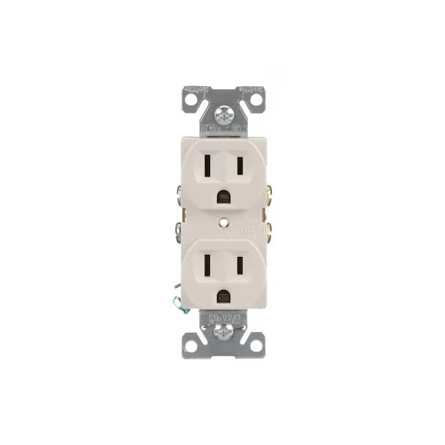 Eaton 15-Amp 125-volt Commercial Duplex Outlet, Light Almond tienpak | Snelle Levering