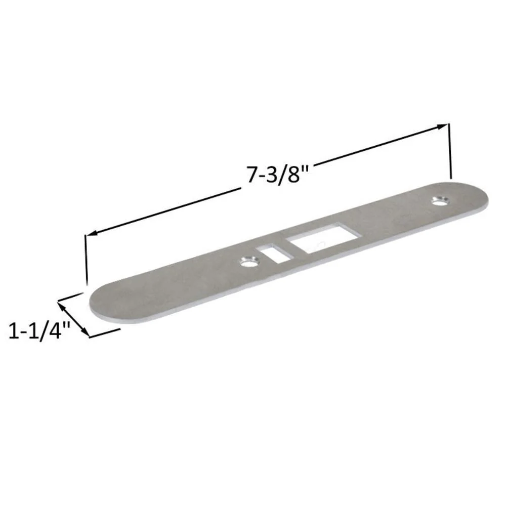 Industrieel Gecertificeerd Zimmcor Durable Anodized Lichtmetaal Latch Lock Face Plate