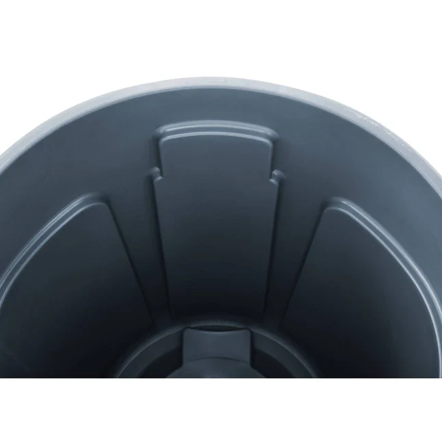 Rubbermaid Commercial Products BRUTE 44-Gallons Asgrijs Plastic Trash Can Lid