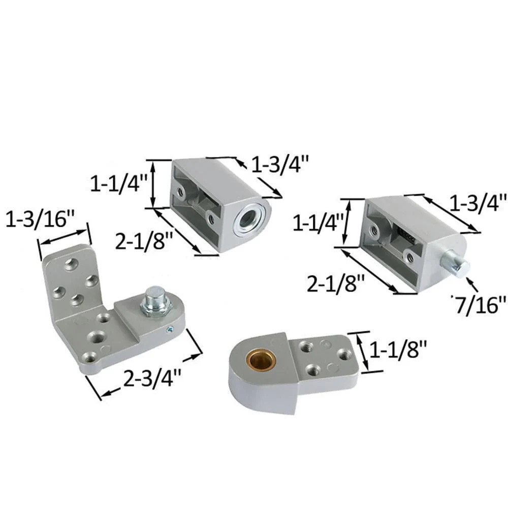Vuurwerend Gecertificeerd Commercial Lichtmetaal Left Hand Offset Pivot Door Set