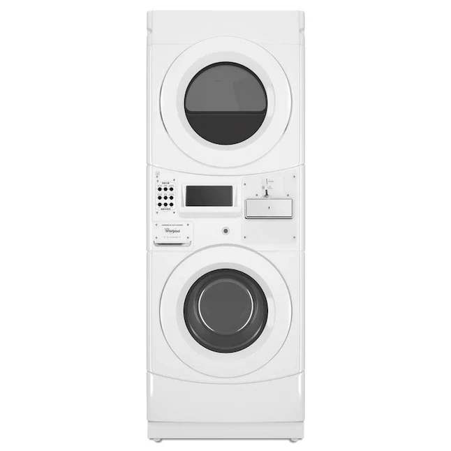 Whirlpool Commercial Electric Stacked Laundry Center sneeuwwit