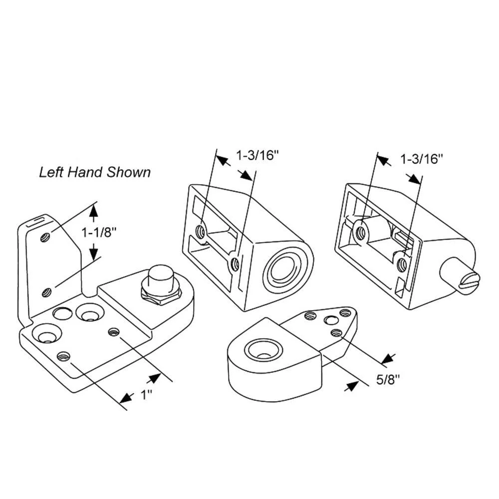 Zwaar Belastbaar Amarlite Commercial Storefront Right Hand Pivot Set