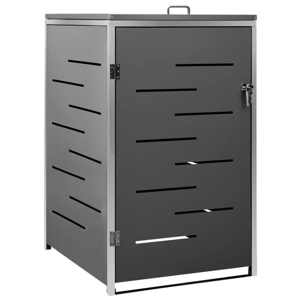 Containerberging enkel 69x77,5x112,5 cm roestvrij staal 10-Pack