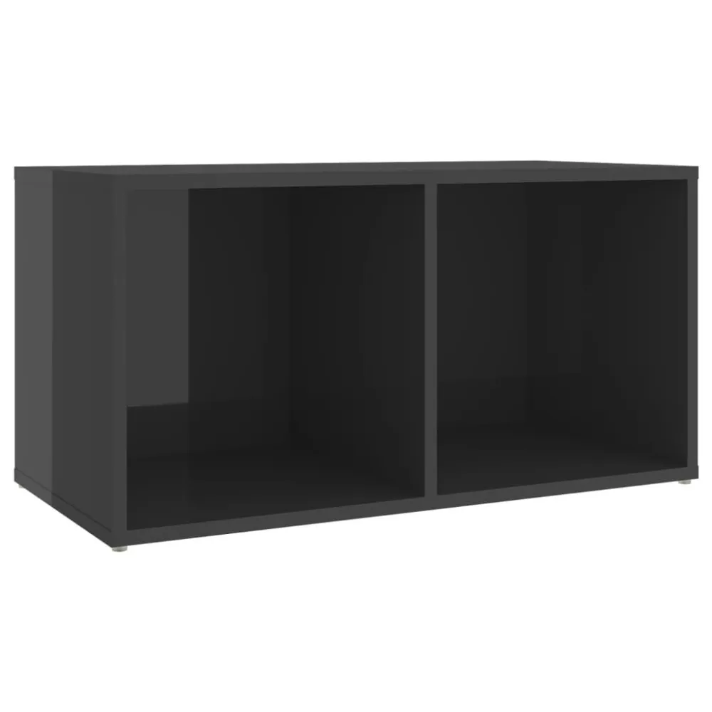 IP55 Waterdicht Tv-meubelen 4 st 72x35x36,5 cm bewerkt hout hoogglans grijs