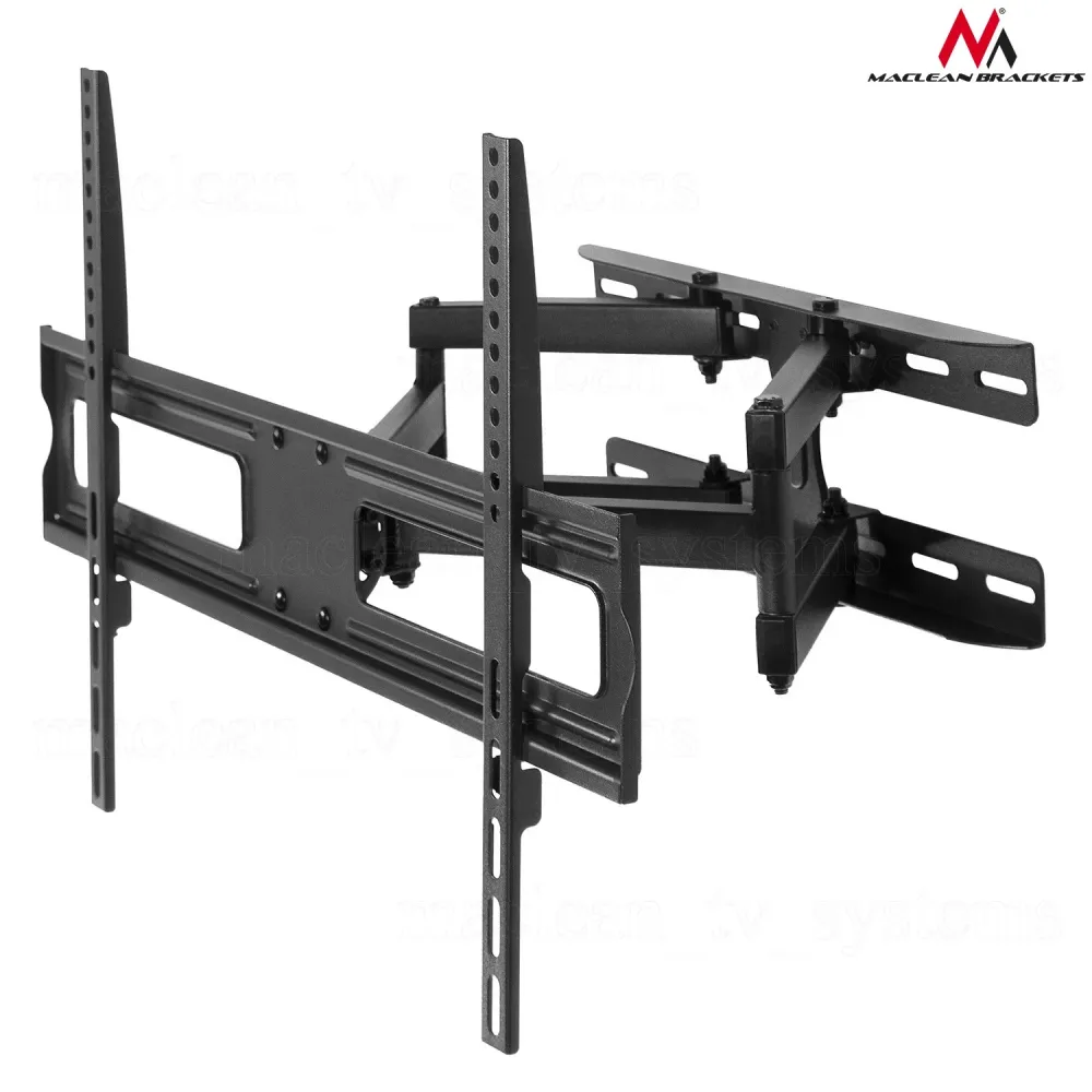 Professionele Grade MacLean MC -762 TV -beugel Wall Mount Universal Draaivoet verstelbare dubbele arm 37 '' - 70 "VESA LCD...