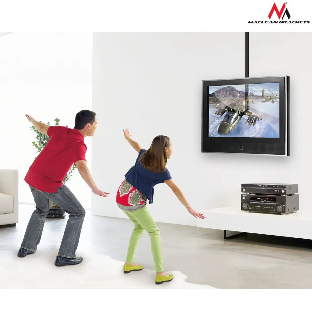 Professionele Grade MacLean MC-580 Hoogwaardige plafond TV LCD / LED Max. 50 kg 17 " - 37"