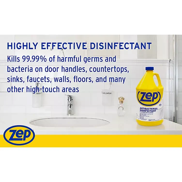 Zep Commercial Antibacterieel Disinfectant and Cleaner Lemon (1 Gallon)