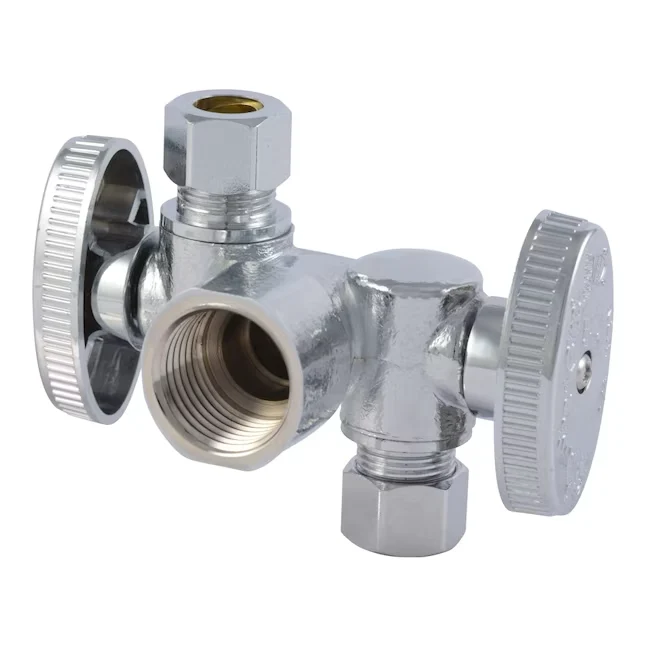 SharkBite 1/2 . FIP x 3/8 . Compression x 3/8 . Compression Iron Pipe Dubbel Shut-off