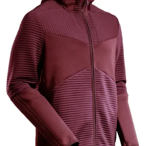 MASCOT Customized Fleece capuchontrui rits - 22603-681 - bordeaux - maat XS
