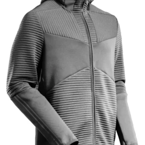 MASCOT Customized Fleece capuchontrui rits - 22603-681 - steengrijs - maat XS