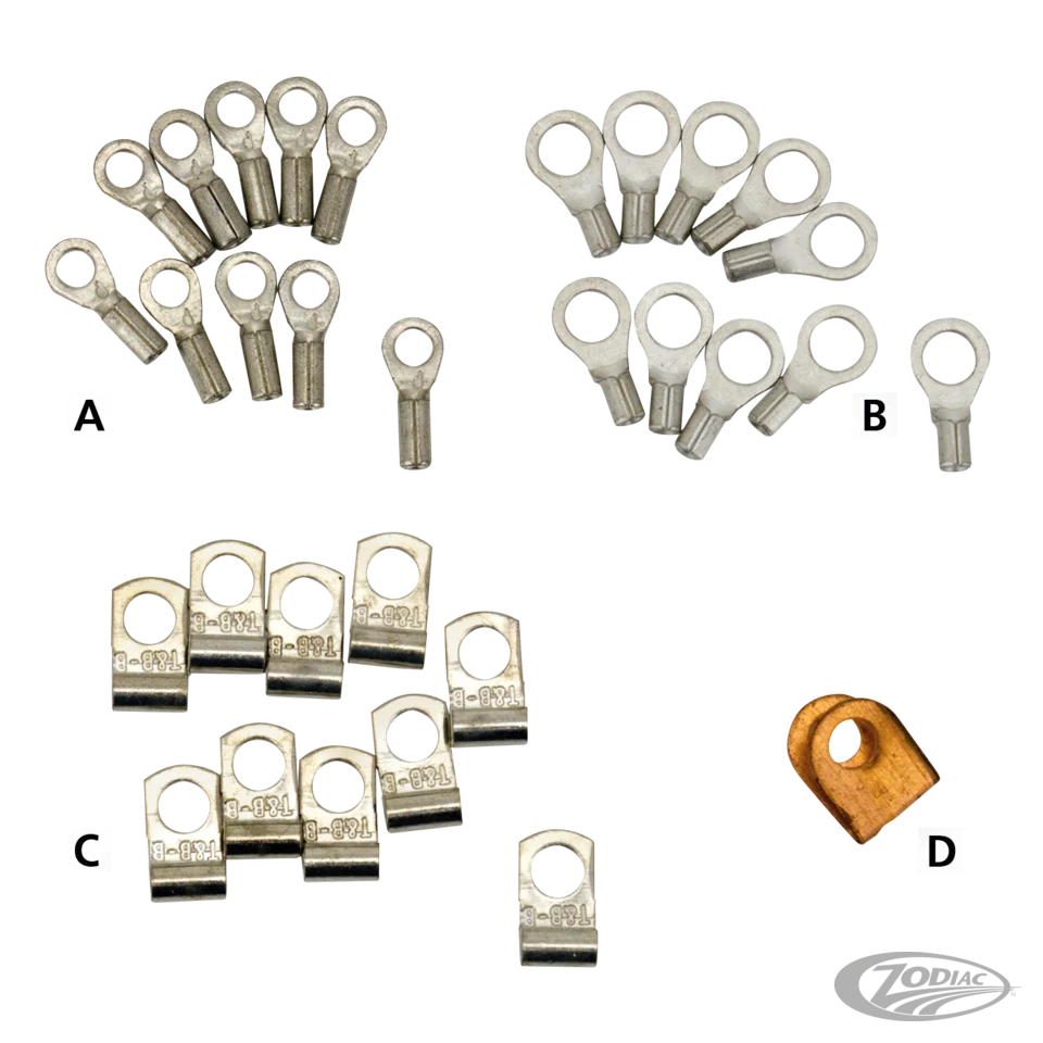 Industrieel Gekalibreerd 10pck ring terminal no 10 wiring, 10 Harley-Davidson