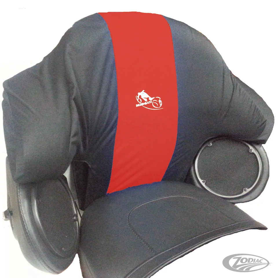 Bikesheath King Tourpak cover blk/Burgun Harley-Davidson met Veiligheidsborg
