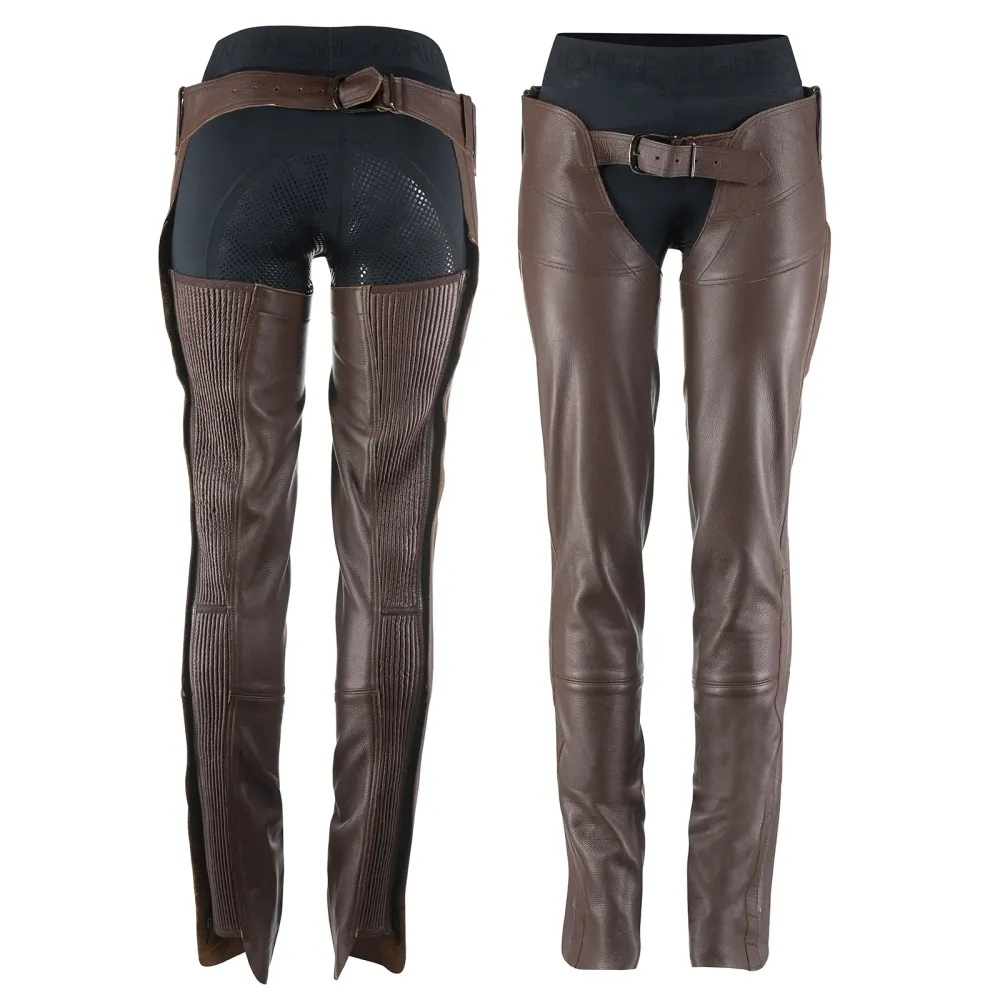 Blake Leather Full Chaps Dark Bruin XXL