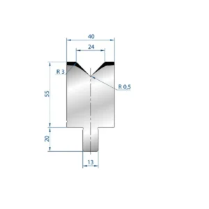 Draaibare Part No. 3110 @ 1000mm 88 Degree Individueel V Die