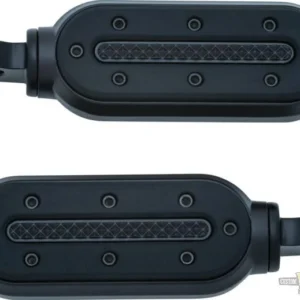 Heavy Duty Pegs Black, Satijn Harley-Davidson Kantelbestendig