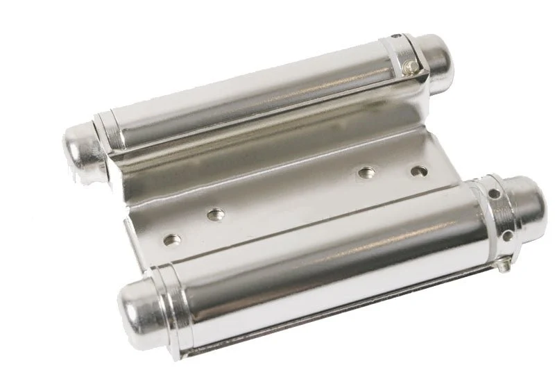 Heavy-Duty 6" Double Action Door Hinge Satijnstof Nickel