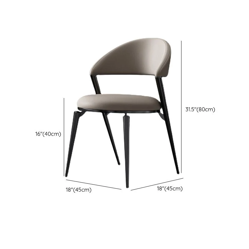Industrial Side Chair Open Back Dining Room Chair Dining Room Complete Set van 6