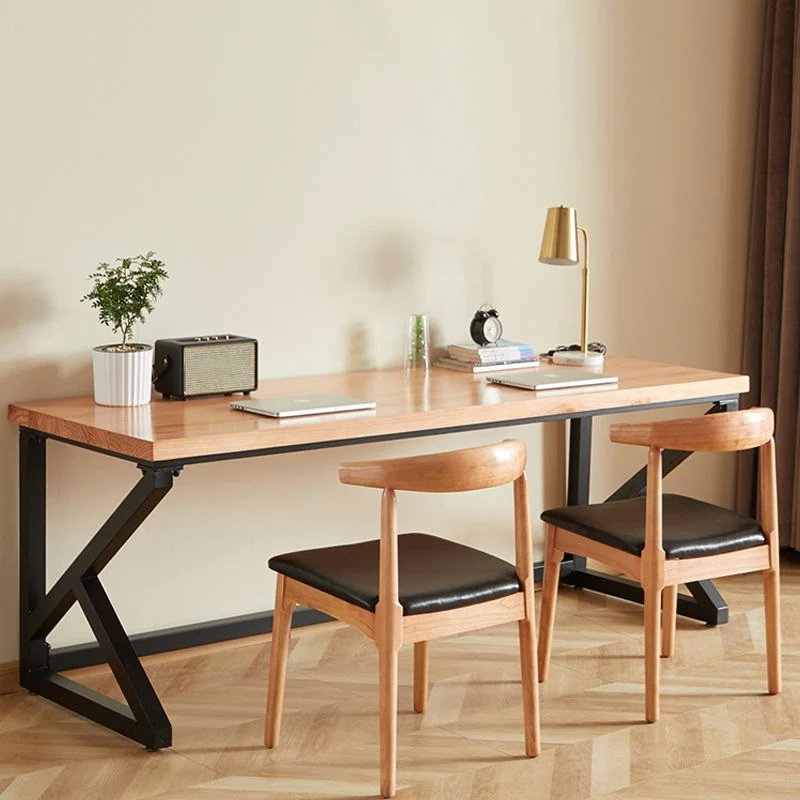 Industrial Writing Desk Rectangular Solid Wood Grenen Office Desk 39