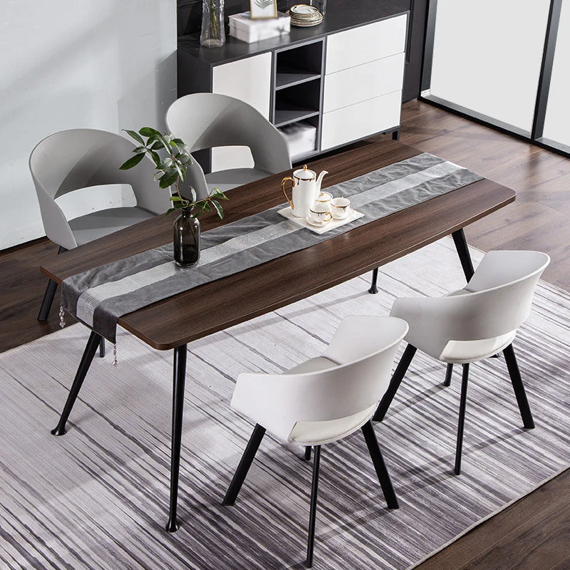Metalen Industrial Kitchen Dining Room Chair Open Back Armchair White