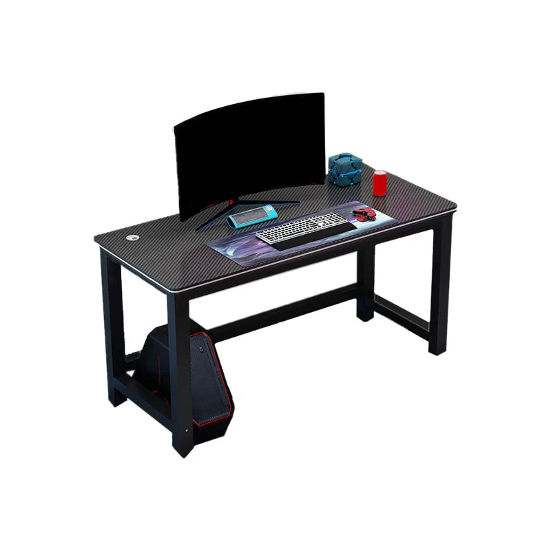 Ooghaak Industrial Gaming Desk Antique Finish hout Writing Desk Metal Legs 39