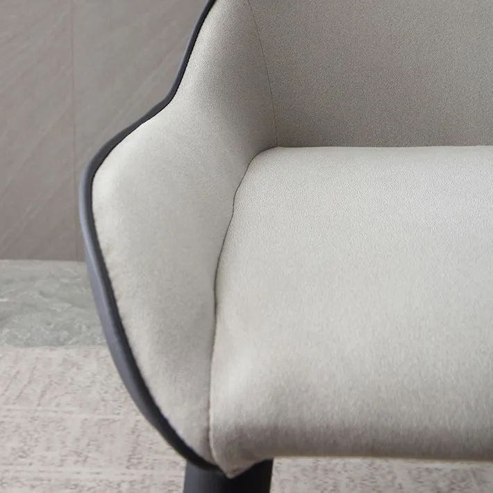 Van metaal Industrial Dining Kitchen Room Chair Wingback Arm Chair Grey