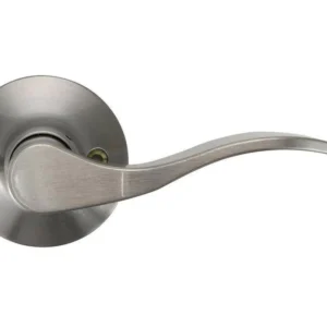 Wave Lever Right Hand Dummy Door Lock satijn Nickel)