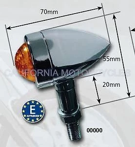 Intermitente Homologado Para Harley-Davidson® Y Aangepast met Aardlip