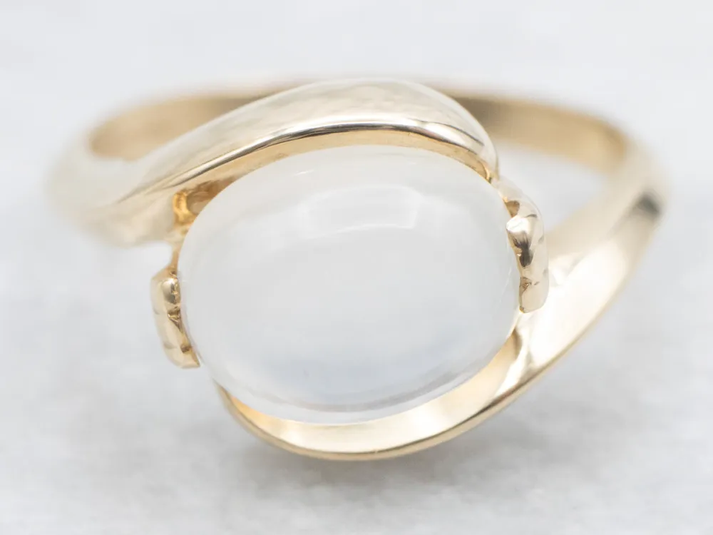 Aardings East-West Set Moonstone Bypass Ring