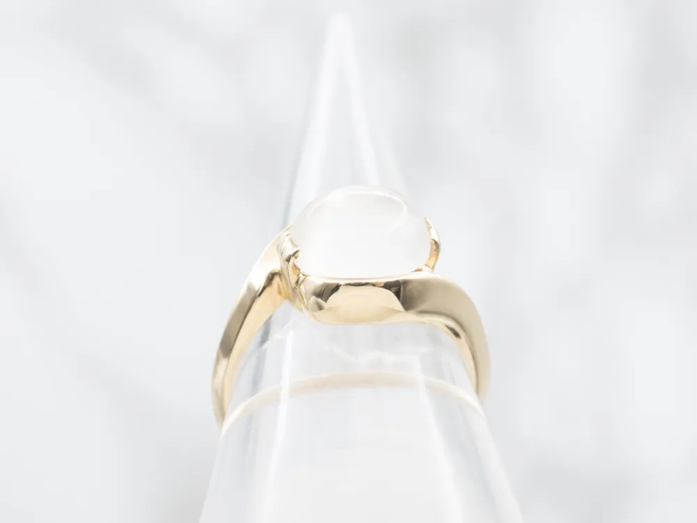 Aardings East-West Set Moonstone Bypass Ring