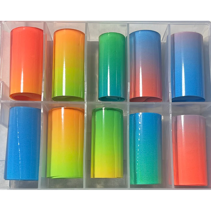 Fluorescent - 10pc Transfer Foil Set voor Kabelgoten