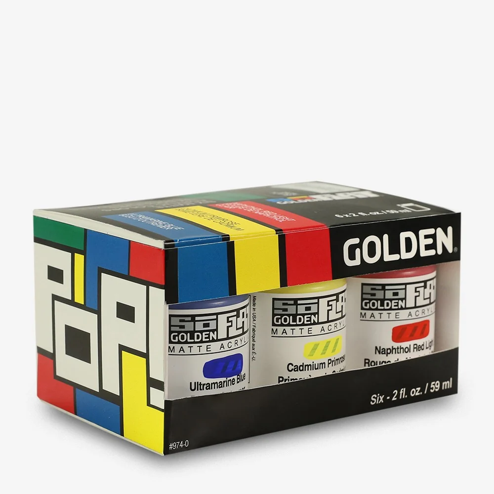 Golden - SoFlat Matte Kunststof glas Sets