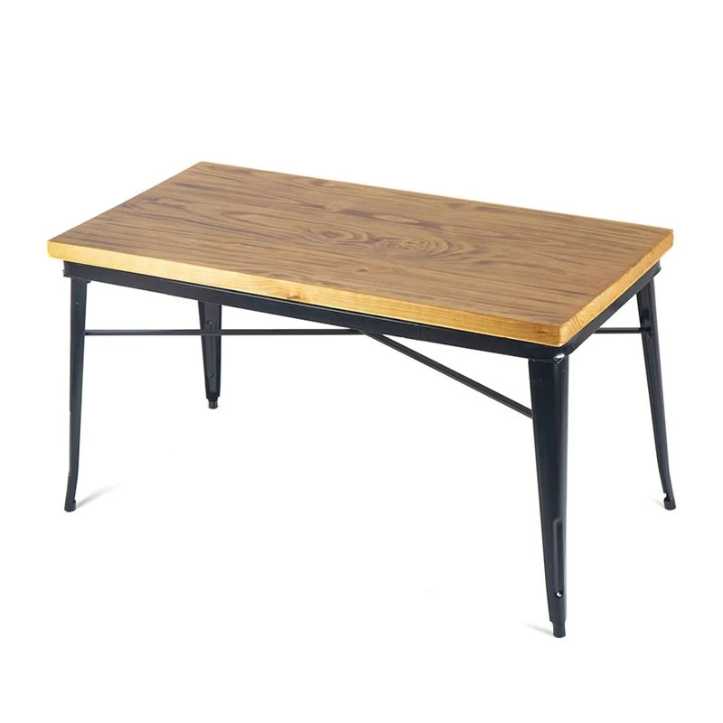 Industrial Dining Chairs Set 1/2/5 Pcs Eenkleurig Wood Top Table Metal Windsor Chairs met Montageset