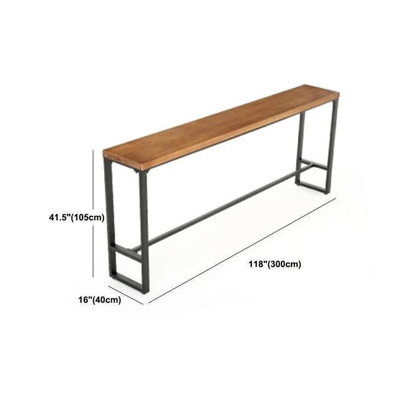 Industrial Wood Bar Table Set 1/5/9 Pieces Rectangle Counter Table Compatible met 20mm Gaten