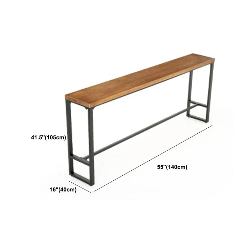 Industrial Wood Bar Table Set 1/5/9 Pieces Rectangle Counter Table Compatible met 20mm Gaten