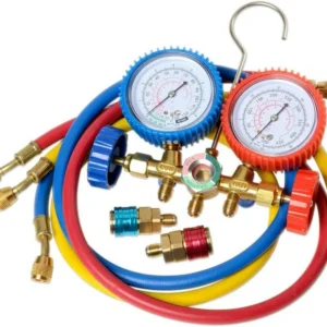 /C Manifold Gauges Set Manifold, Gauge & Hose Set Industrial HVAC Gauges Roestvrij Staal Uitvoering
