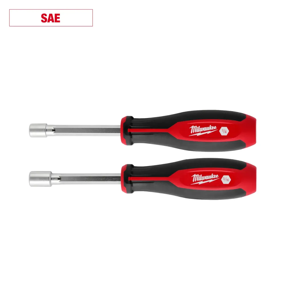 MILWAUKEE 2 PC. SAE HOLLOWCORE™ Nut Driver Set - IP67 Waterdicht