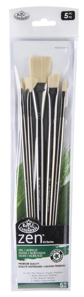 Royal & Langnickel - Zen Oil/ Plexiglas Brush Set (33 Series)